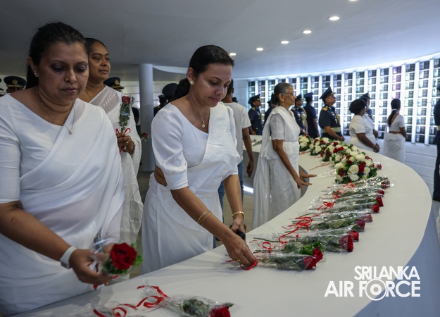 SLAF FALLEN WAR HEROES HONOURED AT THE WAR HEROES MONUMENT SLAF TRADE TRAINING SCHOOL, EKALA